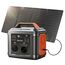 Tragbare Powerstation mit 60W Solarpanel, SBAOH 296Wh Solargenerator mit 300W Ausgang, Mobile Stromversorgung für Garten Reise Camping Wohnmobil Notfall