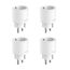 Tapo Nano Smart WLAN Steckdose Tapo P115 mit Energieverbrauchskontrolle, Smart Home Alexa Steckdose, funktioniert mit Alexa, Google Home, Sprachsteuerung, Fernzugriff, Kein Hub notwendig(4er-Pack)