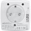 Homematic IP Schalt-Mess-Steckdose, Smart Home, Steckdose misst Strom, digitaler Zwischenstecker Steuerung per App, Alexa & Google Home, Energie sparen, 157337A0