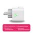 Innr Smart Plug, funktioniert mit Hue* und Alexa (Bridge erforderlich), Zigbee Repeater, 16A Steckdose mit Strommessung, 4 Stück