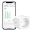 EIGHTREE 16A 3680W Smart Plug mit Stromverbrauch Messgerät, Sprachsteuerung und Timer für Smart Home, Kompatibel mit Alexa und Google Assistant, 2.4GHz WiFi