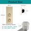 BSEED WLAN Lichtschalter(Neutralleiter Erforderlich), 1 Fach 1 Weg Schalter mit 2 Non-Wifi Steckdose aus Glas, Wifi Schalter Kompatibel mit Alexa/Tuya/Google Home/SAMRT LIFE, Gold