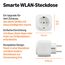 Amazon Basics Smart WLAN-Steckdose Wi-Fi für EU-Steckdose, für den Innenbereich, nur kompatibel mit Alexa, Weiß, 4 Stück