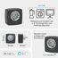Homematic IP Smart Home Schaltsteckdose - anthrazit, digitaler Zwischenstecker steuert Leuchten oder Elektrogeräte per App, Alexa & Google Assistant, Energie sparen, 161613A0