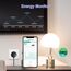 ANTELA WLAN Smart Steckdose 16A Stromverbrauch Messen kompatibel mit Alexa/Google Home, Kinderschutz, Smart Life APP, 2,4GHz, 3680W, 4PCs