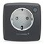 Homematic IP Smart Home Dimmer-Steckdose Phasenabschnitt - anthrazit, digitaler Zwischenstecker dimmt Leuchten per App, Alexa & Google Assistant, Energie sparen, max. Schaltleistung 80VA, 161621A0