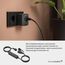 Homematic IP Schalt-Mess-Kabel – außen, Balkonkraftwerke (DIN VDE V 0126‑95 ab 12/2025) ins Smart Home einbinden, Gartengeräte und -lampen per App, Alexa & Google Home steuern, outdoor, IP44, 160775A0