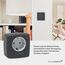 Homematic IP Smart Home Dimmer-Steckdose Phasenabschnitt - anthrazit, digitaler Zwischenstecker dimmt Leuchten per App, Alexa & Google Assistant, Energie sparen, max. Schaltleistung 80VA, 161621A0