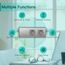 BSEED WLAN Lichtschalter(Neutralleiter Erforderlich), 1 Fach 1 Weg Schalter mit 2 Non-Wifi Steckdose aus Glas, Wifi Schalter Kompatibel mit Alexa/Tuya/Google Home/SAMRT LIFE, Grau