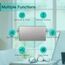 BSEED Doppelschalter Smart Alexa Lichtschalter aus Glas, WiFi Touch Wandschalter 1 Fach 1 Weg (Neutralleiter Erforderlich), Alexa/Tuya/Google Home-kompatible 157mm * 86mm Grau