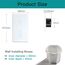 BSEED Smart Alexa Lichtschalter aus Glas, WiFi Touch Wandschalter 1 Fach 1 Weg+ 3 Fach 1 Weg (Neutralleiter Erforderlich), Alexa/Tuya/Google Home-kompatible 157mm * 86mm Weiß
