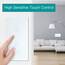BSEED Smart Alexa Lichtschalter aus Glas, WiFi Touch Wandschalter 2 Fach 1 Weg+ 1 Fach 1 Weg (Neutralleiter Erforderlich), Alexa/Tuya/Google Home-kompatible 157mm * 86mm Weiß
