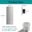 BSEED Drei Fach Smart Alexa Lichtschalter aus Glas, WiFi Touch Wandschalter 1 Fach 1 Weg (Neutralleiter Erforderlich), Alexa/Tuya/Google Home-kompatible 228mm * 86mm Grau