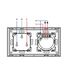 BSEED WLAN Lichtschalter(Neutralleiter Erforderlich), 2 Fach 1 Weg wifi Schalter mit Non-Wifi Steckdose aus Glas, Smart Schalter Kompatibel mit Alexa/Tuya/Google Home/SAMRT LIFE, Weiß