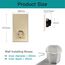 BSEED WLAN Lichtschalter(Neutralleiter Erforderlich), 2 Fach 1 Weg wifi Schalter mit Non-Wifi Steckdose aus Glas, Smart Schalter Kompatibel mit Alexa/Tuya/Google Home/SAMRT LIFE, Gold
