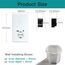 BSEED WLAN Lichtschalter(Neutralleiter Erforderlich), 1 Fach 1 Weg wifi Schalter mit Non-Wifi Steckdose USB C aus Glas, Smart Schalter Kompatibel mit Alexa/Tuya/Google Home/SAMRT LIFE, Weiß