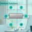 BSEED Drei Fach Smart Alexa Lichtschalter aus Glas, WiFi Touch Wandschalter 1 Fach 1 Weg (Neutralleiter Erforderlich), Alexa/Tuya/Google Home-kompatible 228mm * 86mm Grau