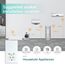BSEED WLAN Lichtschalter(Neutralleiter Erforderlich), 1 Fach 1 Weg wifi Schalter mit Non-Wifi Steckdose USB C aus Glas, Smart Schalter Kompatibel mit Alexa/Tuya/Google Home/SAMRT LIFE, Weiß