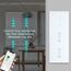 BSEED Smart Alexa Schalter mit Rolladenschalter,2 Fach Smart WiFi Touch Lichtschalter Fernbedienung mit Smart Life/Tuya APP,Doppelt Jalousieschalter Kompatibel mit Alexa und Google Home Weiß
