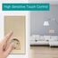 BSEED WLAN Lichtschalter(Neutralleiter Erforderlich), 2 Fach 1 Weg wifi Schalter mit Non-Wifi Steckdose aus Glas, Smart Schalter Kompatibel mit Alexa/Tuya/Google Home/SAMRT LIFE, Gold