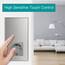 BSEED WLAN Lichtschalter(Neutralleiter Erforderlich), 1 Fach 1 Weg wifi Schalter mit Non-Wifi Steckdose aus Glas, Smart Schalter Kompatibel mit Alexa/Tuya/Google Home/SAMRT LIFE, Grau