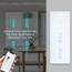 BSEED Smart Alexa Schalter mit Rolladenschalter,1 Fach Smart WiFi Touch Lichtschalter Fernbedienung mit Smart Life/Tuya APP,Doppelt Jalousieschalter Kompatibel mit Alexa und Google Home Weiß