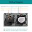 BSEED WLAN Lichtschalter(Neutralleiter Erforderlich), 1 Fach 1 Weg wifi Schalter mit Non-Wifi Steckdose aus Glas, Smart Schalter Kompatibel mit Alexa/Tuya/Google Home/SAMRT LIFE, Grau