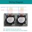 BSEED Smart Alexa Lichtschalter aus Glas, WiFi Touch Wandschalter 1 Fach 1 Weg+ 3 Fach 1 Weg (Neutralleiter Erforderlich), Alexa/Tuya/Google Home-kompatible 157mm * 86mm Grau