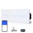 BSEED Drei Fach Smart Alexa Lichtschalter aus Glas, WiFi Touch Wandschalter 3 Fach 1 Weg (Neutralleiter Erforderlich), Alexa/Tuya/Google Home-kompatible 228mm * 86mm Weiß