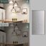 BSEED WiFi 1 Fach Dimmer mit 1 Fach Vorhangschalter-Touch-Schalter (Neutralleiter erforderlich) 1 Weg Tuya Alexa Google Glasscheibe Vorhangschalter Wandschalter Grau