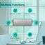 BSEED Smart Alexa Doppelt Schalter mit Rolladenschalter,3 Fach Smart WiFi Touch Lichtschalter Fernbedienung mit Smart Life/Tuya APP,Jalousieschalter Kompatibel mit Alexa und Google Home Grau