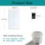 BSEED Doppelschalter Smart Alexa Lichtschalter aus Glas, WiFi Touch Wandschalter 3 Fach 1 Weg (Neutralleiter Erforderlich), Alexa/Tuya/Google Home-kompatible 157mm * 86mm Weiß