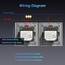 BSEED WLAN Smart Touch Lichtschalter (Neutralleiter Erforderlich) Alexa und Google Home Work mit Tuya WIfI Schalter aus Glas 3 Fach 1 Weg Grau, 2 Pack