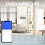 BSEED Doppelt Wifi Smart Rolladenschalter Kompatibel mit Alexa/Google Home/Smart Life Jalousienschalter Touch Panel, APP Fernbedienung und Timing Funktion Grau