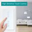 BSEED WIFI Berühren Dimmer Wandschalter 1 Fach 1 Weg mit 3 Fach 1 Weg WIFI Berühren Rolladen Schalter kompatibel mit Alexa und Google Home (Neutralleiter erforderlich) Weiß
