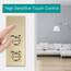 BSEED WLAN Lichtschalter(Neutralleiter Erforderlich), 3 Fach 1 Weg Schalter mit 2 Non-Wifi Steckdose mit USB C aus Glas, Wifi Schalter Kompatibel mit Alexa/Tuya/Google Home/SAMRT LIFE, Gold