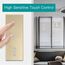 BSEED Smart Alexa Doppelt Schalter mit Rolladenschalter,3 Fach Smart WiFi Touch Lichtschalter Fernbedienung mit Smart Life/Tuya APP,Jalousieschalter Kompatibel mit Alexa und Google Home Gold