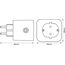 LEDVANCE Smart+ Schaltbare Steckdose für WiFi, mit Strom Vermessung, Kompatibel mit Google and Alexa Voice Control, 4er-Pack