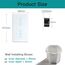 BSEED WiFi 1 Fach Dimmer mit 1 Fach Vorhangschalter-Touch-Schalter (Neutralleiter erforderlich) 1 Weg Tuya Alexa Google Glasscheibe Vorhangschalter Wandschalter Weiß