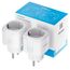 UPXNBOR Smart Steckdose, 16A Smart Home WLAN Steckdose mit Strommessung, Alexa Steckdose Funktioniert mit Alexa, Google Home, Timer & APP Fernzugriff, Kein Hub notwendig, Nur 2.4GHz WiFi (2er Pack)