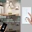 BSEED WiFi Smart Alexa Dimmer Lichtschalter mit Steckdose, Kompatibel mit Google Home Tuya, Glas Touchscreen-schalter Wlan Lichtschalter (Neutrale Leitung Benötigt) 1 Fach mit EU Steckdose Weiß