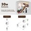 HBN 2X Funksteckdosen mit 1 Fernbedienung, 16A/3.680W Ferngesteuerte Stecker Set für Innen Weihnachtsdeko, Haushaltsgeräte, Reichweite 30m, Weiß