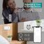 BSEED WiFi Smart Alexa Dimmer Lichtschalter mit Steckdose, Kompatibel mit Google Home Tuya, Glas Touchscreen-schalter Wlan Lichtschalter (Neutrale Leitung Benötigt) 1 Fach mit EU Steckdose Weiß