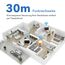 HBN Funksteckdosen Set aus 4 Funksteckdose mit 1 Fernbedienung, Ferngesteuerte Stecker für Weihnachtsschmuck, Haushaltsgeräte, Reichweite 30m, 3680 Watt / 16A, Weiß