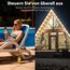 HBN WLAN Steckdose Outdoor 16A, Smart Home Zeitschaltuhr Aussenbereich mit App Steuerung, Sprachsteuerung, IP44 Alexa Außensteckdose, kompatibel mit Alexa & Google Home 2,4GHz, Schwarz