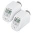 Homematic IP 2er Set Smart Home Heizkörperthermostat – Basic, digitaler Thermostat Heizung, Steuerung per App, Alexa, Google Assistant, einfache Installation, Energie sparen, 156541A0