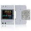 BOSYTRO Stromzähler Hutschiene 1 Phasig, LCD Digitaler Energiezähler AC40-300V 100A 6 in 1 Multifunktionaler Wechselstromzähler KWh Zähler, Amperemeter Voltmeter DIN, Geschlossenem Typ CT