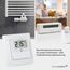 Homematic IP Temperatur- und Luftfeuchtigkeitssensor mit Display – innen, Smart Home, steuert Heizkörper/Fußbodenheizung per App, Alexa, Google Home, Temperaturmessung, Energie sparen, 150180A0
