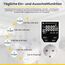Offgridtec Digitaler Timer-Steckdosenadapter mit LCD-Display, Schuko-Stecker-Timer mit 18 konfigurierbaren Programmen, Zufalls- & Countdown-Modus, manueller/automatischer Steuerung, 230V 16A 3680W