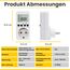 Offgridtec Digitaler Timer-Schalter mit Dämmerungssensor, 4 Modi, Einstellbare Helligkeit 0–99, Countdown, Auto EIN/AUS & Immer-EIN, Energiesparende Hausautomatisierung (230V 50Hz, 16A 3680W)